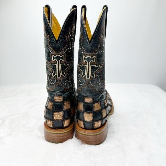 Tin Haul Womens Rose Gold Leather Ooh La La
Black Cowboy Boots Size 6 - Picture 4 of 6